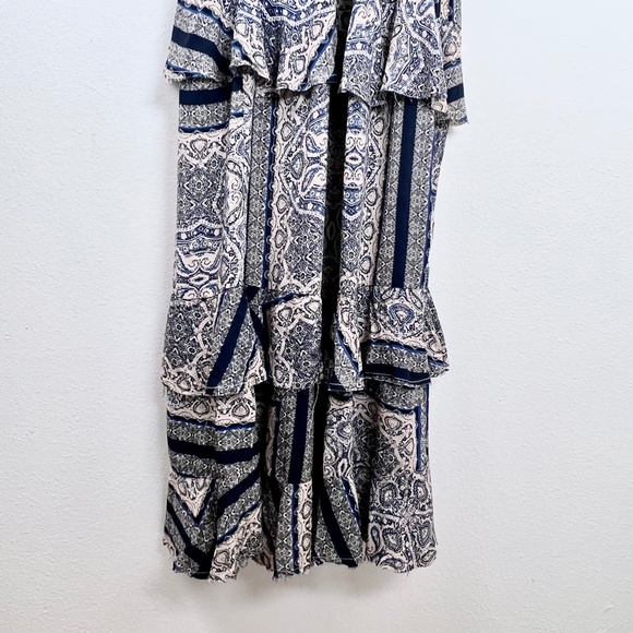 Skylar + Madison Blue Ruffle Long Maxi Dress - Picture 7 of 8